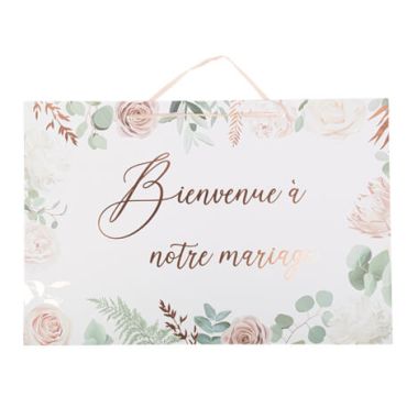 Pancarte bienvenue à notre mariage | jourdefete.com