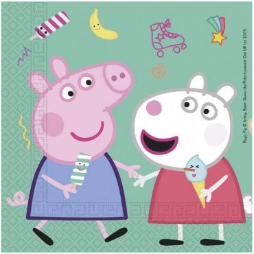 peppa-pig-serviettes-anniversaire | jourdefete.com