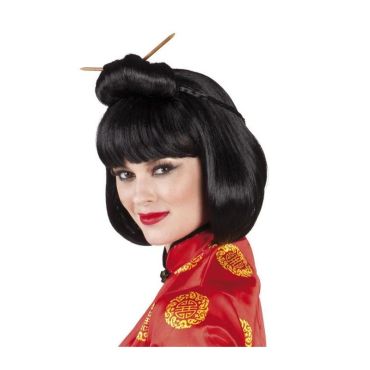 Perruque Courtisane avec Baguette