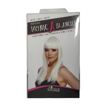 perruque Monica blanche | jourdefete.com