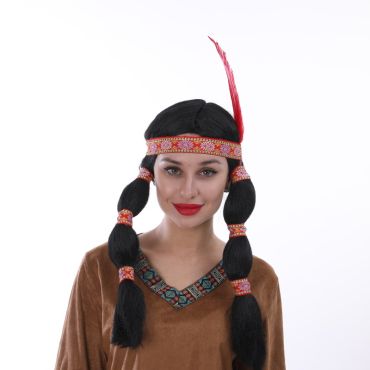 Perruque pour Femme d'Indienne | jourdefete.com