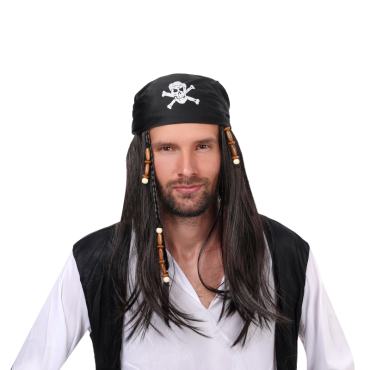 Perruque pour Homme de Pirate | jourdefete.com