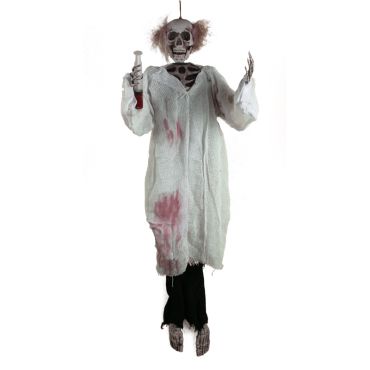 Docteur Squelette à Suspendre Lumineux et Sonore