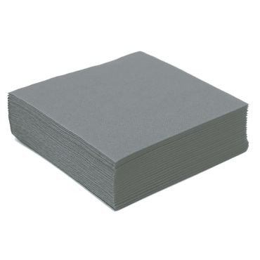 50 Serviettes Microgaufrées - Gris