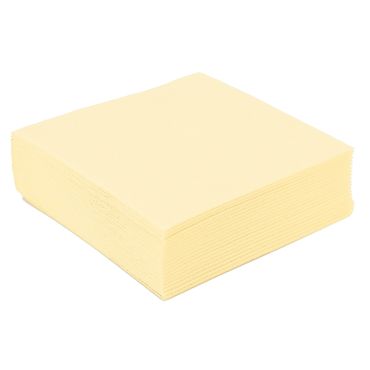 50 Petites Serviettes Microgaufrées - Ivoire