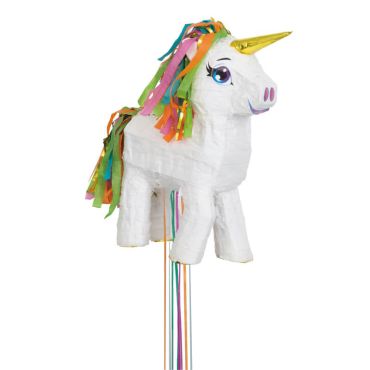 Piñata à tirer - Licorne blanche | jourdefete.com