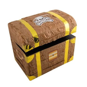 Piñata coffre de pirates ouvert