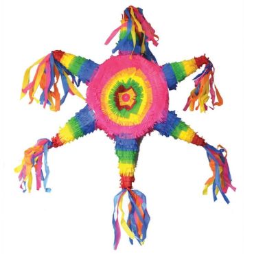 Pinata étoile multicolore