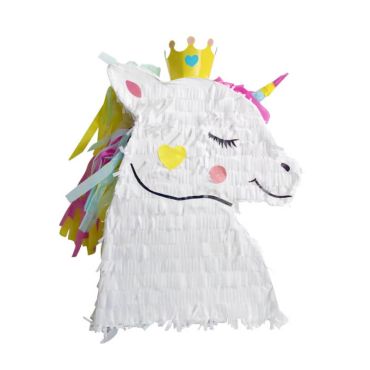 pinata tete de licorne avec couronne | jourdefete.com