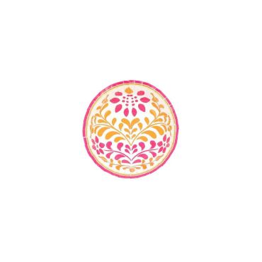 Bols en carton décor floral framboise orange thème Pink Lemonade | jourdefete.com