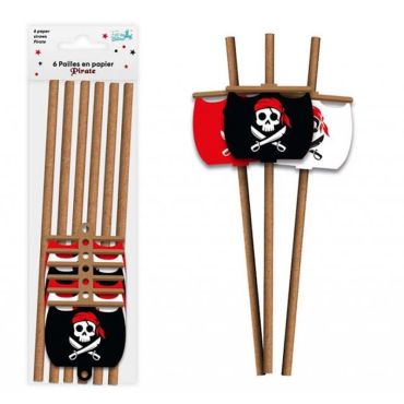 De belles pailles pour vos boissons lors de l'anniversaire de votre enfant sur le thème des pirates | jourdefete.com