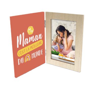 Cadre Photo Pliable - Ma Maman c'est la meilleure du monde - Collection Famille d'Amour | jourdefete.com