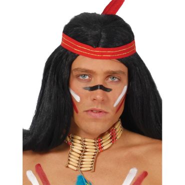 Collier d'Indien Bois et Fausses Dents 