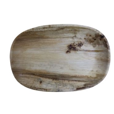 Plateaux en feuille de palmier 350 x 240 mm pour buffet écoresponsable | jourdefete.com