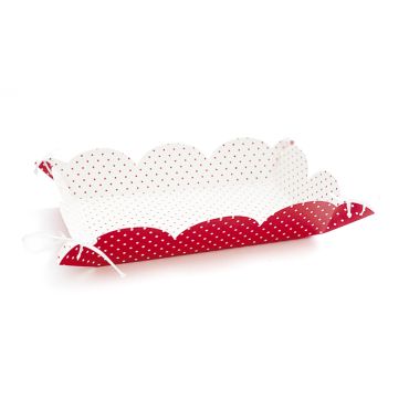 4 Plateaux Traiteur Blancs et Rouges