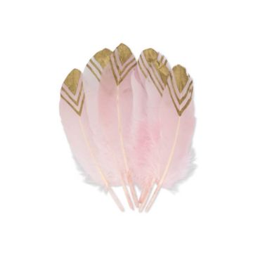 plumes-paillettes-or-rose | jourdefete.com