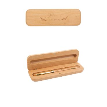 Plumier et Stylo en Bois - Merci de m'avoir aidé à grandir
