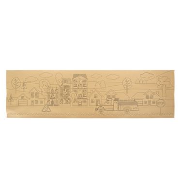 chemin de table en kraft a colorier | jourdefete.com