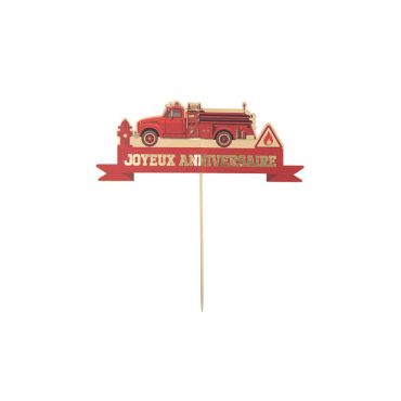 deco sur pique anniversaire pompier | jourdefete.com