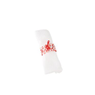10 Ronds de serviette coquelicots de la Collection Poppy Love