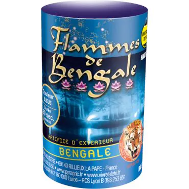 Flamme de Bengale bleue pour ambiance magique et lumineuse | jourdefete.com