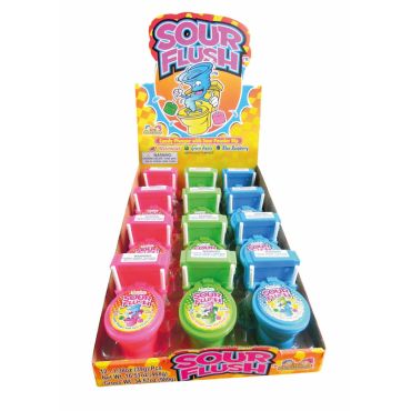 Bonbons "Sour Flush" avec poudre acidulée | jourdefete.com