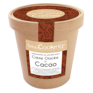 Pot de préparation en poudre pour crème glacée au cacao ScrapCooking | jourdefete.com