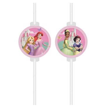Pailles décorées Princesses Disney pour anniversaire fille | jourdefete.com