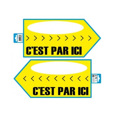 Panneau Flèche Directionnelle - Jaune