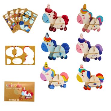 Une licorne 3D à monter | jourdefete.com