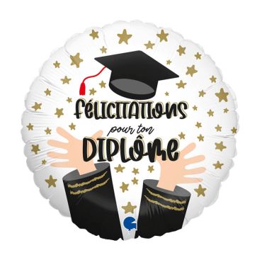 Un superbe ballon pour féliciter l'obtention du diplôme | jourdefete.com