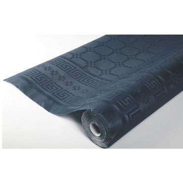 Rouleau de Nappe Damassé Gris Anthracite - 25 Mètres