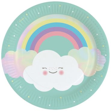 assiettes-carton-anniversaire-mignon-nuage | jourdefete.com