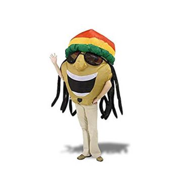 Déguisement Gonflable pour Adulte - Smiley Rasta