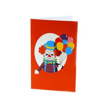 Lot de 10 invitations + enveloppes pour anniversaire - Clown | jourdefete.com