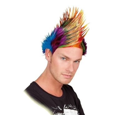 Perruque Punk Homme Multicolore