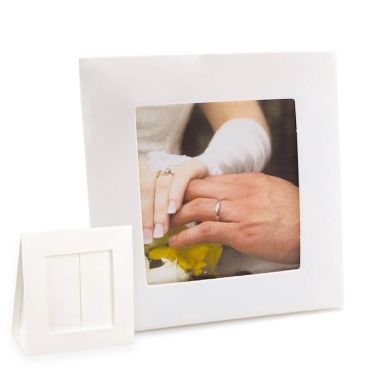 Lot de 6 boîtes blanches en forme de cadre - 8,5 x 4,5 x 12 cm | jourdefete.com