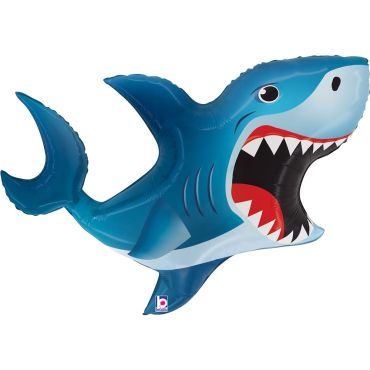 Ballon requin bleu déco thème mer ou pirate | jourdefete.com