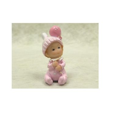 Figurine Bébé Fille Rose