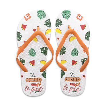 Une paire de tongs retraite pour femme taille 36/38 | jourdefete.com