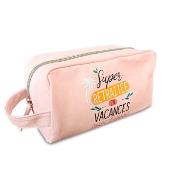 Trousse de toilette retraitée | jourdefete.com