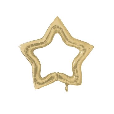 Ballon cadre photobooth étoile dorée - Bonne Année