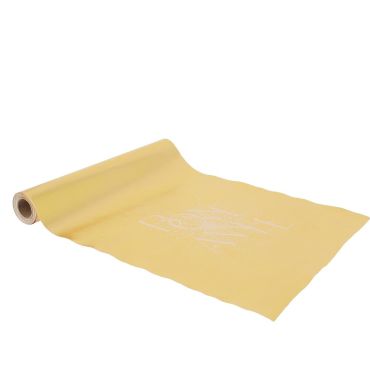 Chemin de table Bonne Année doré et blanc pour décoration du réveillon | jourdefete.com