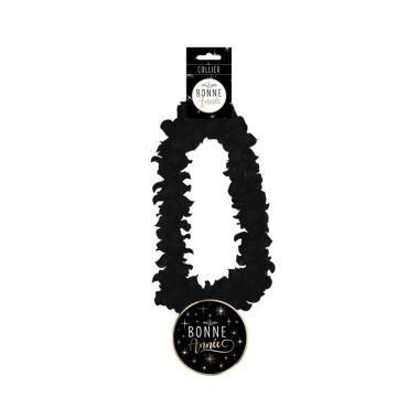 Collier Hawaï - Or et Noir - Bonne Année