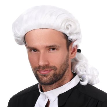Perruque blanche baroque pour homme Perruque blanche baroque pour homme