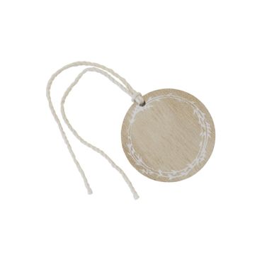 Rond en bois avec cordelette blanche pour décoration | jourdefete.com