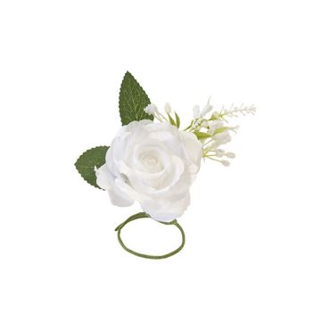 Rose sur fil blanche, décoration de table raffinée | jourdefete.com