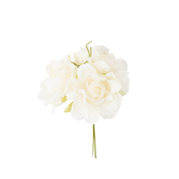 Roses anciennes en tissu ivoire, décoration élégante et romantique | jourdefete.com