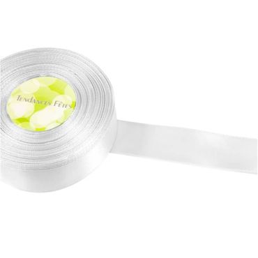 Ruban en Satin 25 mm - Blanc