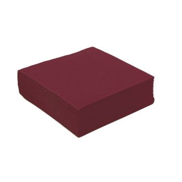 50 Serviettes Microgaufrées - Bordeaux